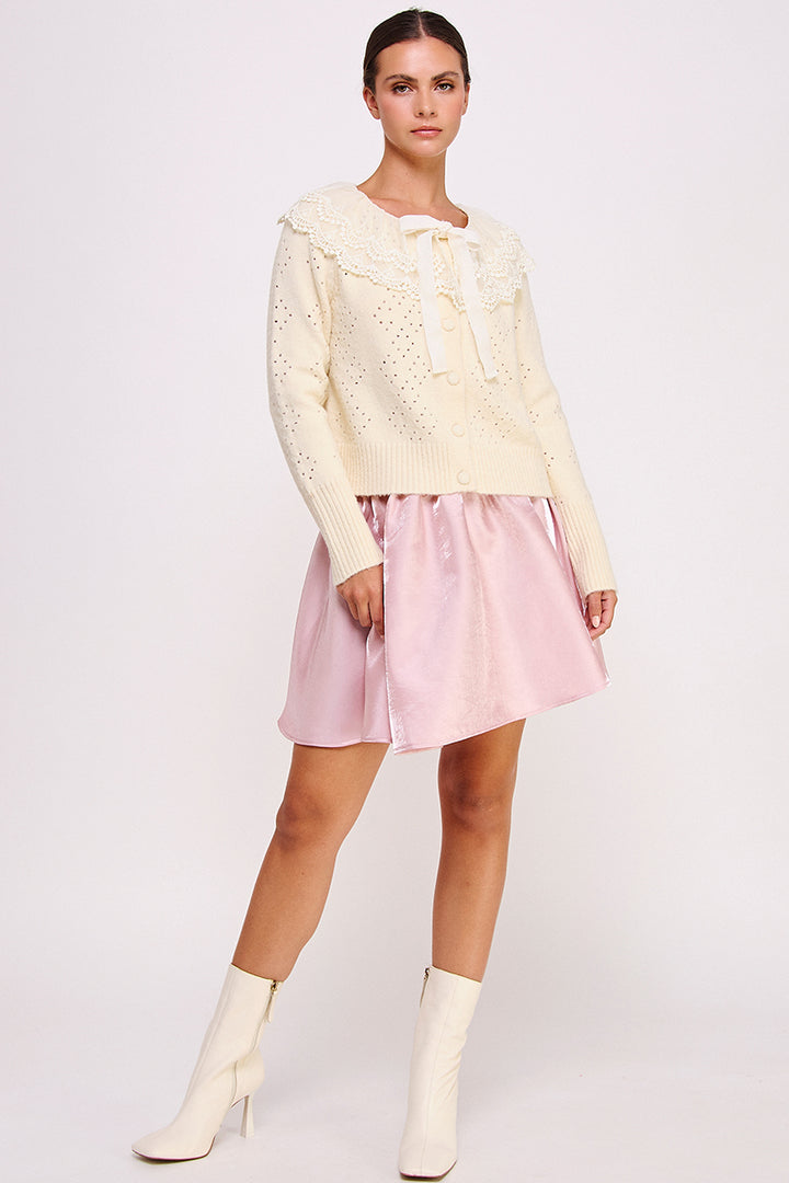 Organza Mini Skirt I ABEB7523 I SHIP 10/03/24