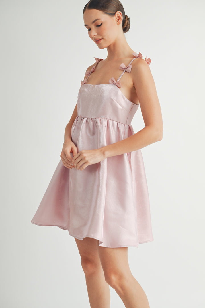 Bow Straps Baby Doll Mini Dress I ABED7599 I SHIP:TBD