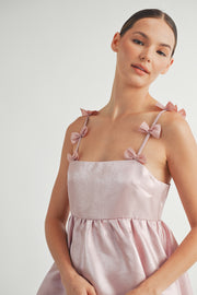 Bow Straps Baby Doll Mini Dress I ABED7599 I SHIP:TBD