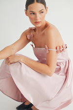 Load image into Gallery viewer, Bow Straps Baby Doll Mini Dress I ABED7599 I SHIP:TBD

