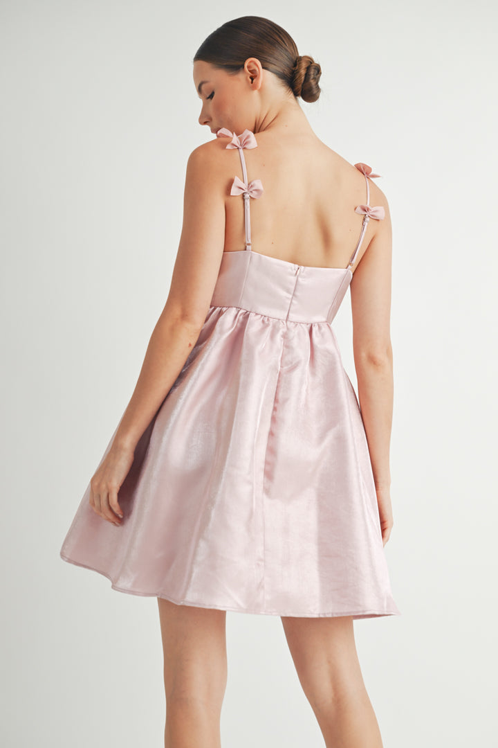 Bow Straps Baby Doll Mini Dress I ABED7599 I SHIP:TBD