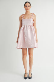 Bow Straps Baby Doll Mini Dress I ABED7599 I SHIP:TBD