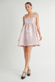 Bow Straps Baby Doll Mini Dress I ABED7599 I SHIP:TBD