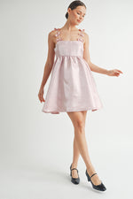 Load image into Gallery viewer, Bow Straps Baby Doll Mini Dress I ABED7599 I SHIP:TBD
