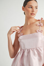 Bow Straps Baby Doll Mini Dress I ABED7599 I SHIP:TBD