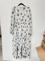 Load image into Gallery viewer, V-Neck Tiered Midi Dress I ABED7606 I SHIP 09/11/24
