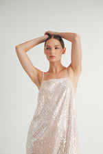 Load image into Gallery viewer, Sequin Camisole Mini Dress I ABED7613
