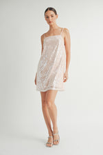 Load image into Gallery viewer, Sequin Camisole Mini Dress I ABED7613

