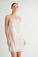 Load image into Gallery viewer, Sequin Camisole Mini Dress I ABED7613
