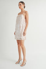 Load image into Gallery viewer, Sequin Camisole Mini Dress I ABED7613
