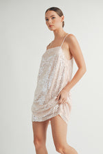 Load image into Gallery viewer, Sequin Camisole Mini Dress I ABED7613
