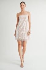 Load image into Gallery viewer, Sequin Camisole Mini Dress I ABED7613
