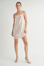 Load image into Gallery viewer, Sequin Camisole Mini Dress I ABED7613

