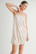 Load image into Gallery viewer, Sequin Camisole Mini Dress I ABED7613
