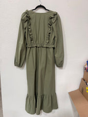 V-Neck Midi Dress I ABED7627 I SHIP 09/18/24