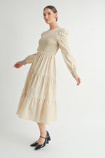 Load image into Gallery viewer, Smocked Bodice Midi Dress I ABED7641 I SHIP:TBD

