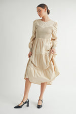 Load image into Gallery viewer, Smocked Bodice Midi Dress I ABED7641 I SHIP:TBD
