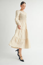 Load image into Gallery viewer, Smocked Bodice Midi Dress I ABED7641 I SHIP:TBD
