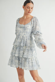 Rosette Detail Ruffled Mini Dress I ABED7644 I SHIP:TBD