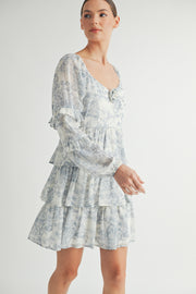 Rosette Detail Ruffled Mini Dress I ABED7644 I SHIP:TBD