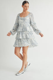 Rosette Detail Ruffled Mini Dress I ABED7644 I SHIP:TBD