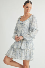 Rosette Detail Ruffled Mini Dress I ABED7644 I SHIP:TBD