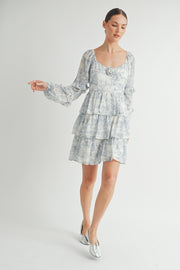 Rosette Detail Ruffled Mini Dress I ABED7644 I SHIP:TBD