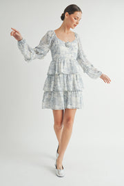 Rosette Detail Ruffled Mini Dress I ABED7644 I SHIP:TBD