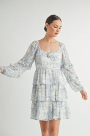 Rosette Detail Ruffled Mini Dress I ABED7644 I SHIP:TBD