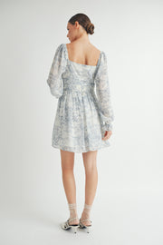 Women's wholesale apparel brand for boutique | Long Sleeves with Smocked Waist Mini Dress 