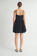 Load image into Gallery viewer, Square-Neck Bubble-Hem Mini Dress I ABED7648
