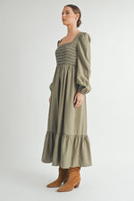 Load image into Gallery viewer, Smocked Maxi Dress I ABED7652
