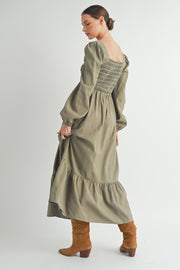 Smocked Maxi Dress I ABED7652