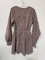 Long-Sleeve Mini Shirt Dress I ABED7658 I SHIP 09/26/27