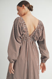 Trendy Fashion wholesale | Long Sleeves V-Neck Midi Dress