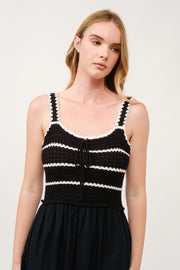 Crochet Bodice Midi Dress  I ABED7676 I SHIP 03/31/25