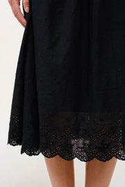 Crochet Bodice Midi Dress  I ABED7676 I SHIP 03/31/25