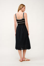 Crochet Bodice Midi Dress  I ABED7676 I SHIP 03/31/25