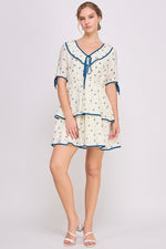 Load image into Gallery viewer, Bow Printed Mini Dress | ABED7681
