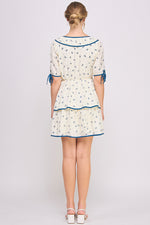 Load image into Gallery viewer, Bow Printed Mini Dress | ABED7681
