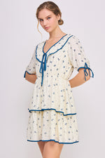 Load image into Gallery viewer, Bow Printed Mini Dress | ABED7681
