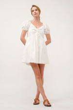 Load image into Gallery viewer, Poplin Babydoll Mini Dress I ABED7686 BLUE  I SHIP 03/31/25
