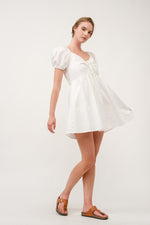 Load image into Gallery viewer, Poplin Babydoll Mini Dress I ABED7686 BLUE  I SHIP 03/31/25
