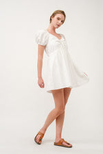 Load image into Gallery viewer, Poplin Babydoll Mini Dress I ABED7686 BLUE  I SHIP 03/31/25
