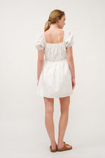 Load image into Gallery viewer, Poplin Babydoll Mini Dress I ABED7686 BLUE  I SHIP 03/31/25
