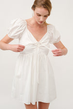 Load image into Gallery viewer, Poplin Babydoll Mini Dress I ABED7686 BLUE  I SHIP 03/31/25
