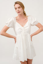 Load image into Gallery viewer, Poplin Babydoll Mini Dress I ABED7686 BLUE  I SHIP 03/31/25
