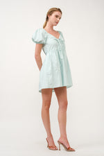 Load image into Gallery viewer, Poplin Babydoll Mini Dress I ABED7686 BLUE  I SHIP 03/31/25
