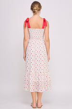 Load image into Gallery viewer, Tie Strap Tiered Maxi Dress | ABED7693 Red | SHIP 03/19/25
