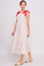 Tie Strap Tiered Maxi Dress | ABED7693 Blue | SHIP 03/31/25